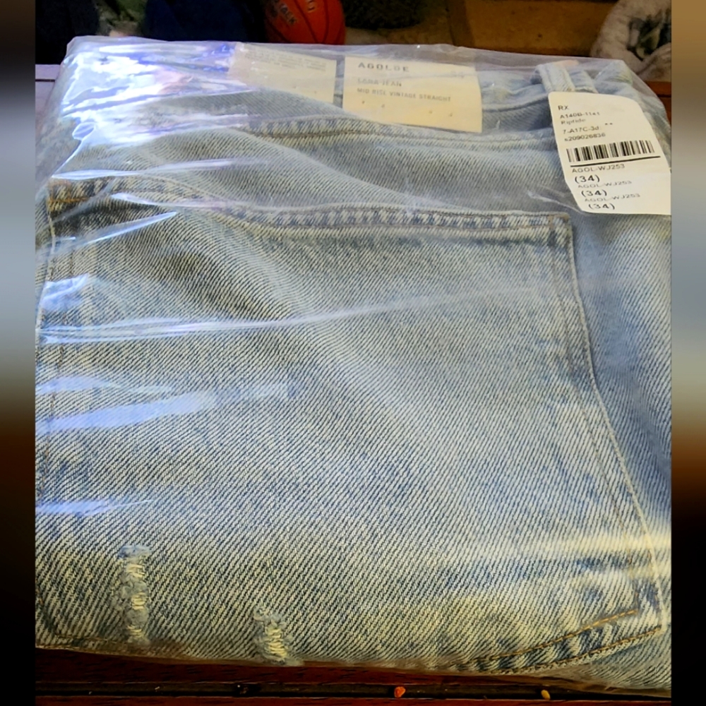 NEW AGOLDE jeans. LANA JEAN mid rise VINTAGE straight. Agol-WJ253.